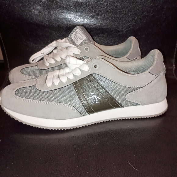Original Penguin Gray and White Men's Sneakers - Picture 1 of 6